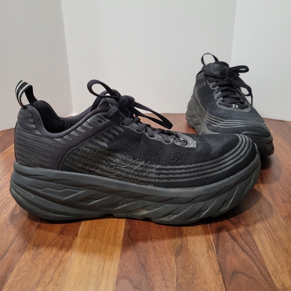 Hoka One One Bondi Mens Black Cushioned Sole Lightweight